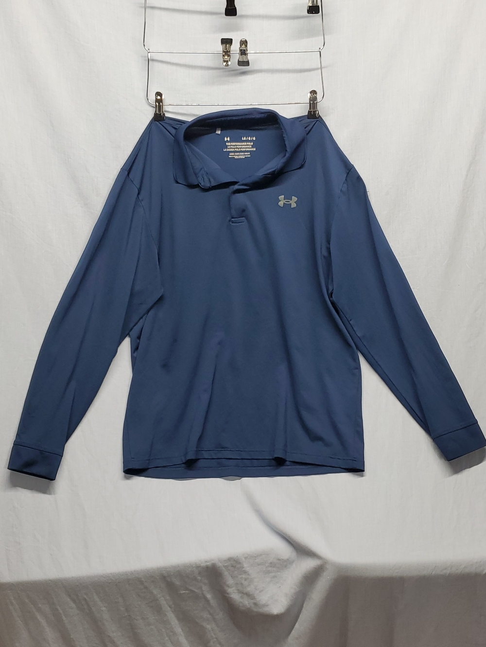 Under Armour Men's Long Sleeve Polo - Navy Blue